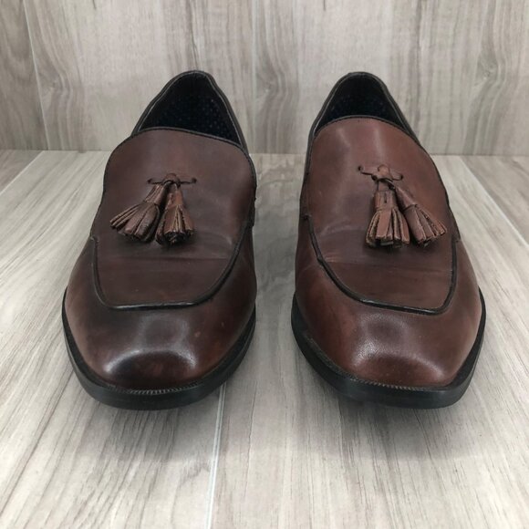 Steve Madden Loafers Mens 9 Emeree Brown Leather Slip On Tassel Shoes main image 4